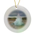 thumbnail image 1 of 3drose, Iceland, Strokkur Geyser - Eu14 Len0098 - Lisa S. Engelbrecht, Circle Porcelain Ornament, 1 of 7