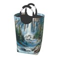 Iceland closeup laundry bag, machine washable dirty laundry storage