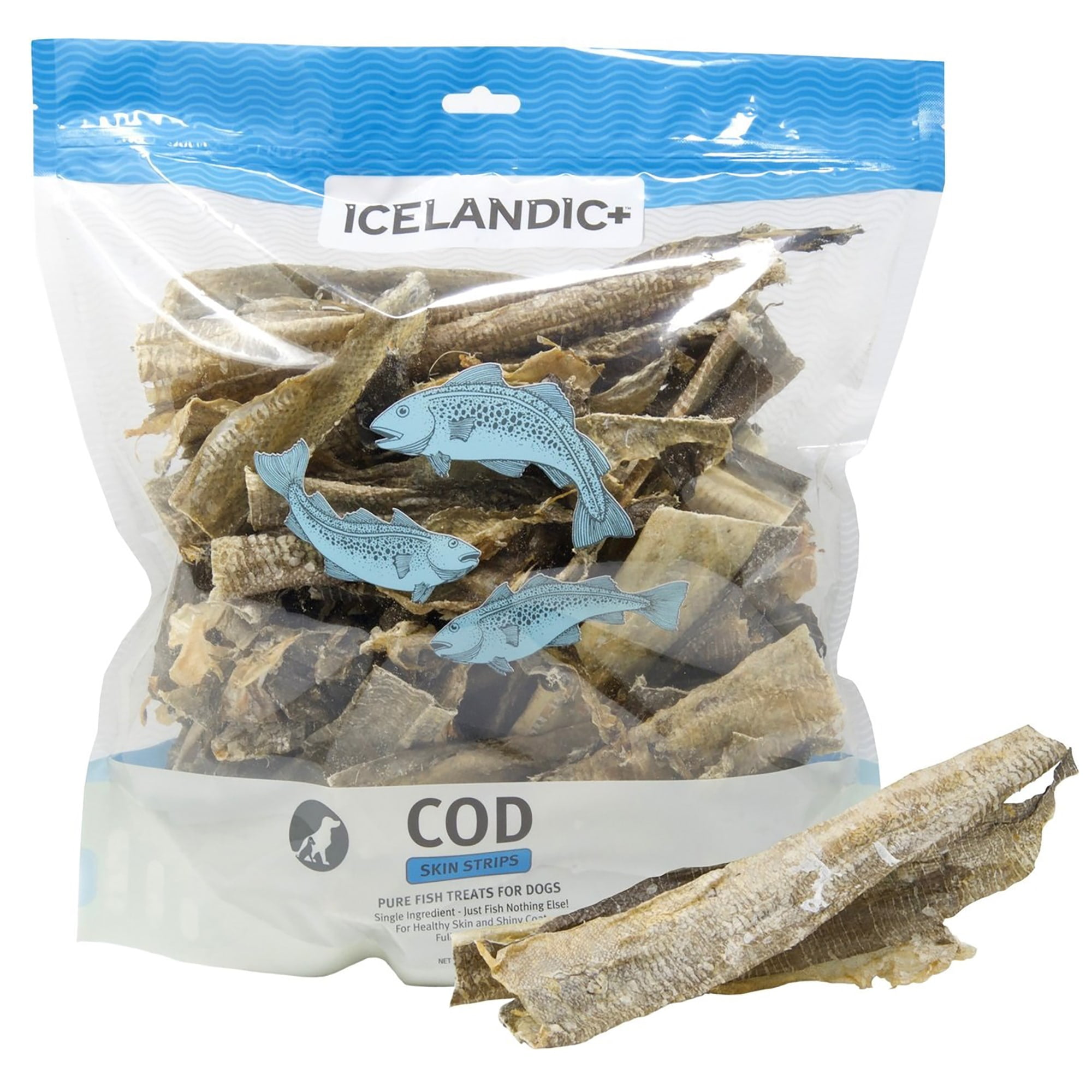Icelandic+ Cod Skin Mixed Pieces Dog Treat 16oz Bag