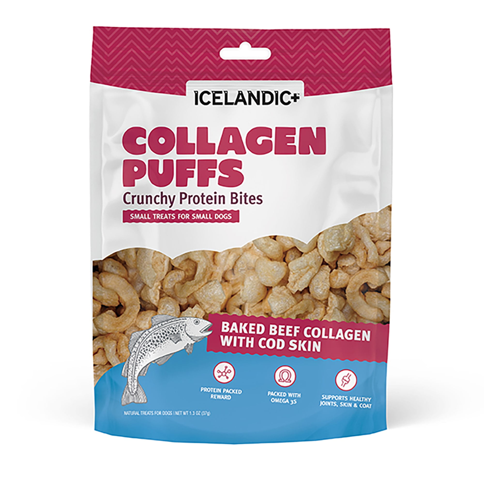 Icelandic+ Collagen Puffs Baked Beef Collagen With Cod Skin 1.3oz