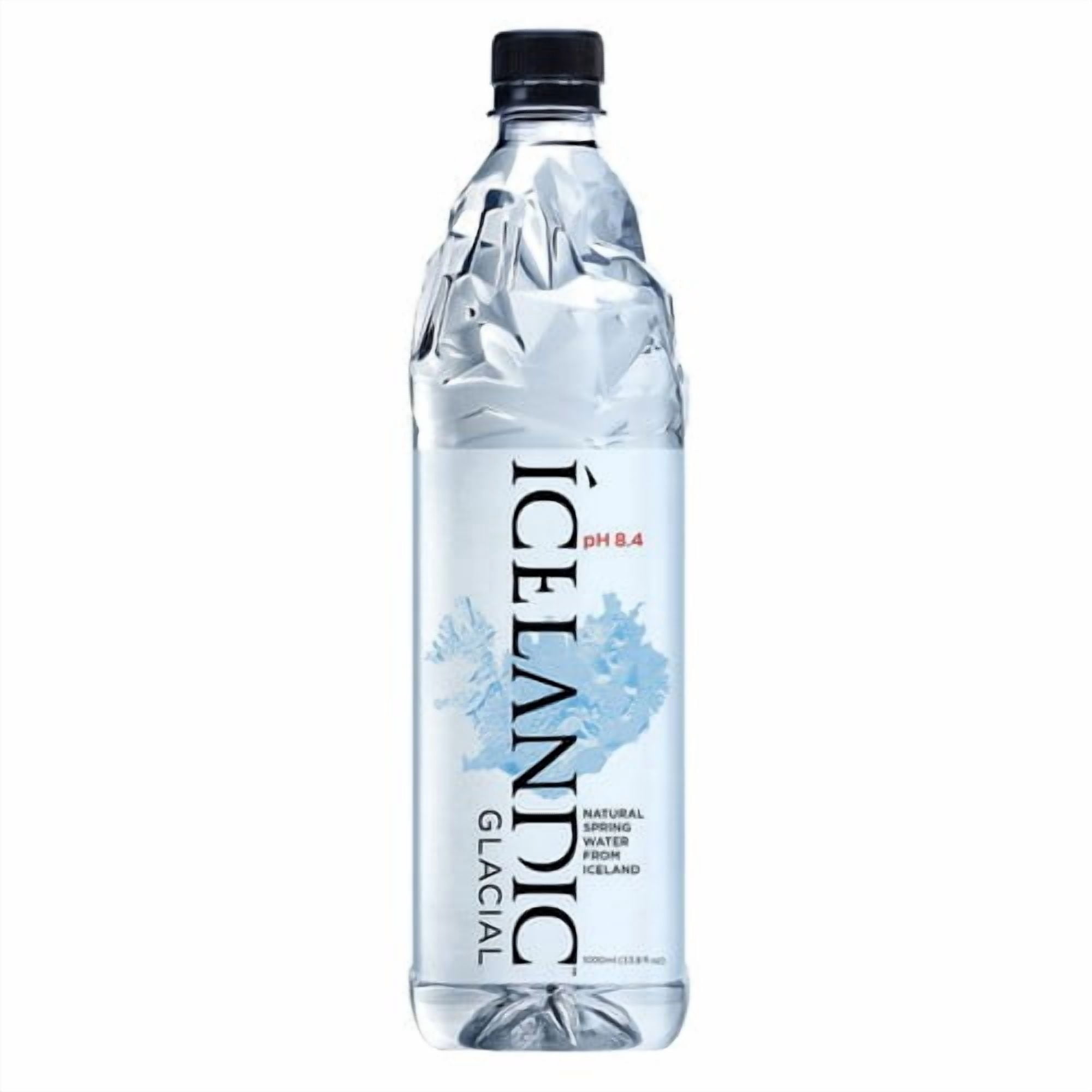 Icelandic Glacial Alkaline Mineral Water rPET Bottle 1L, British Import (Pack of 3)