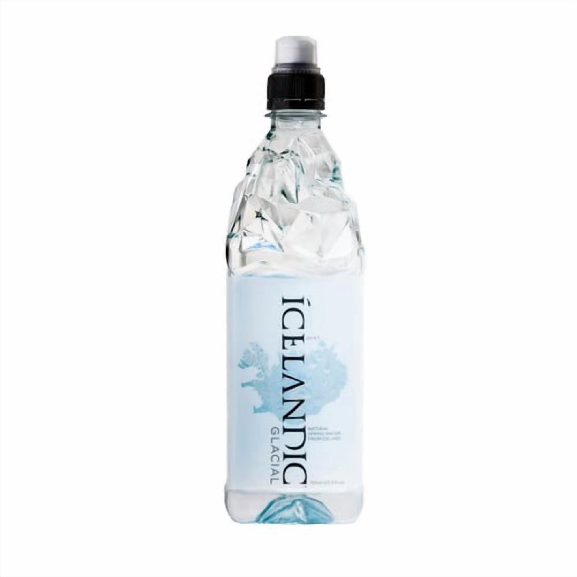 Icelandic Glacial Alkaline Mineral Water rPET Sports Cap Bottle 750ml, British Import (Pack of 3)