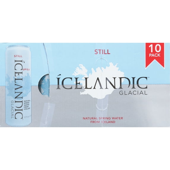 Icelandic Glacial Still Natural Spring Water from Iceland 10 - 330 ml Cans
