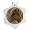 thumbnail image 1 of 3drose, Icelandic Horses, Skagafjorour Fjord, Iceland - Eu14 Spi0050 - Sergio Pitamitz, 3 inch Snowflake Porcelain Ornament, 1 of 7