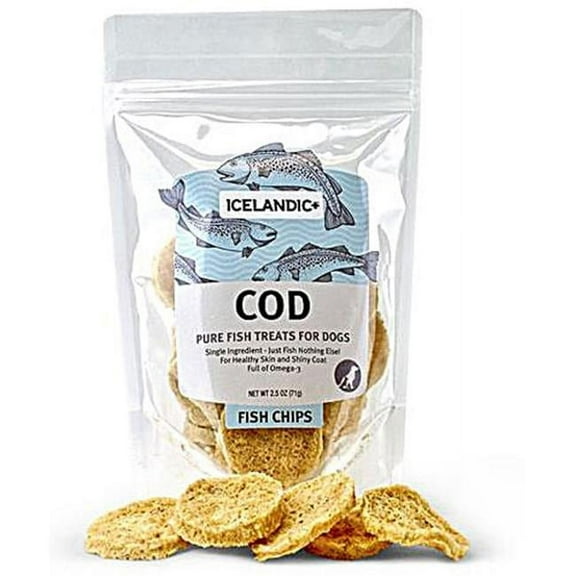 Icelandic Plus Fish Treat - Cod Fish Chips Single Bag