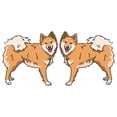 thumbnail image 1 of Icelandic Sheepdog Decal | Indoor/Outdoor | Dog Lover Super Cute Sticker for SUV Windows, Dorm Rooms, Bedroom, Offices | SignMission personalized gift | 2 Pack of 6", 1 of 1