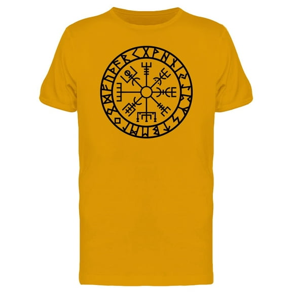 Icelandic Vegvisir Compass T-Shirt Men -Image by Shutterstock, Male 3X-Large