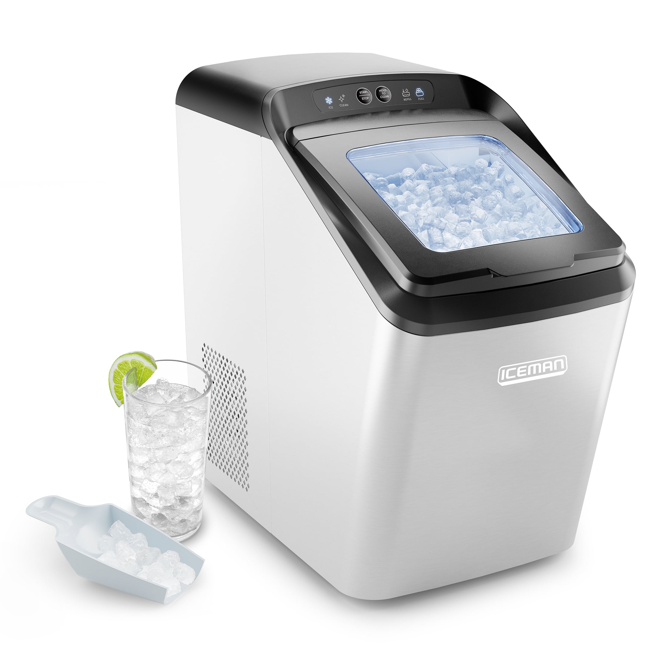 Iceman Countertop Ice Machine, Chewable Nugget or Pebble Ice, Creates