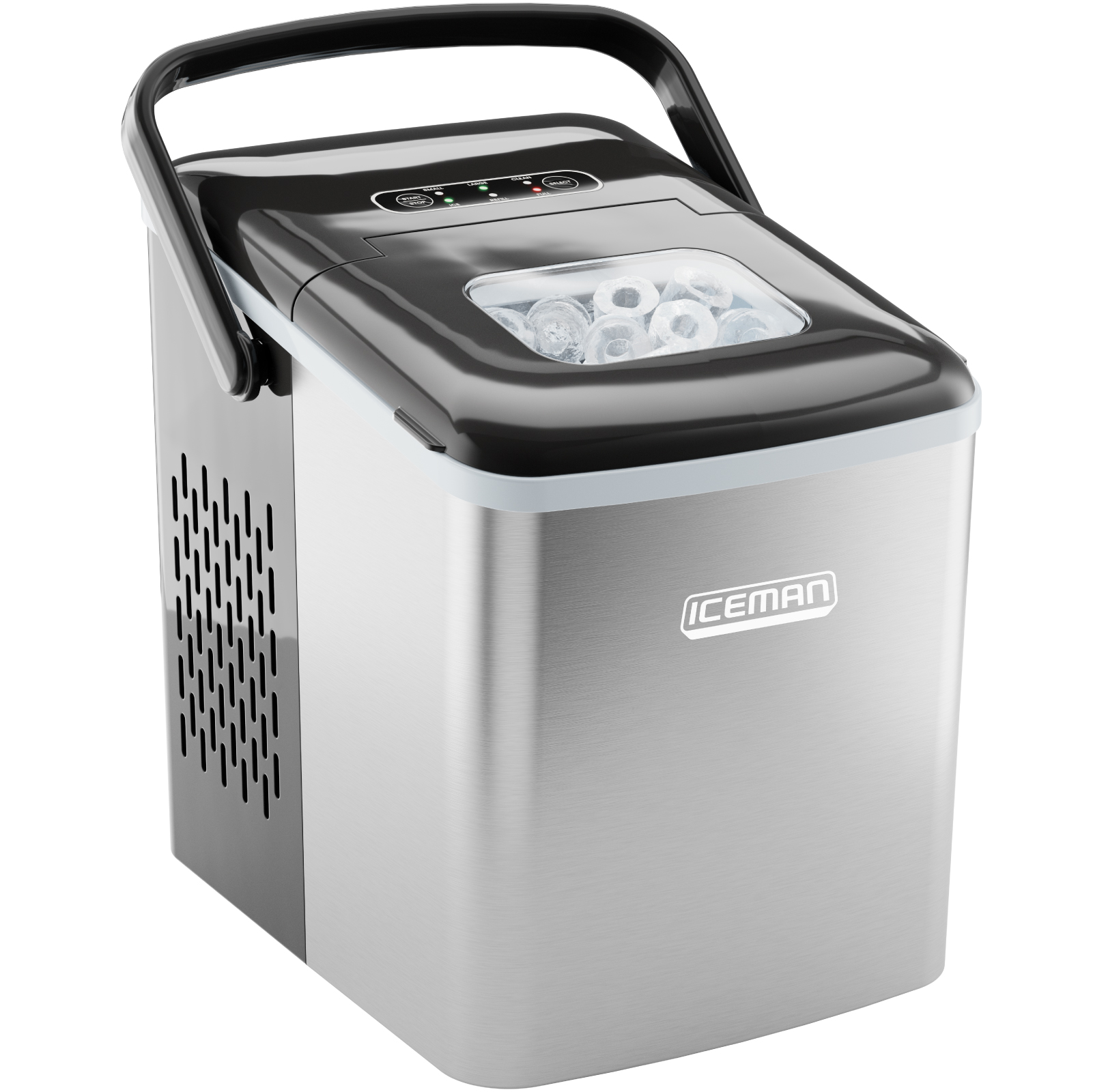 Iceman Dual-Size Countertop Bullet Ice Machine w/ 1.3lb Capacity - Stainless Steel, New - image 1 of 7