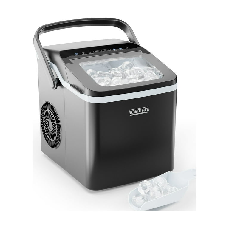 Iceman Dual-Size Ice Machine, Space Saving Portable Countertop Ice Maker  Machine