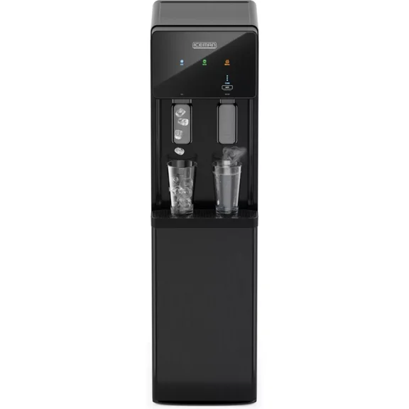 Iceman Ice Maker & Water Dispenser, Bottom-Loading for 15 Gallon Bottles  Black