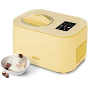 Iceman Trio Ice Cream, Frozen Yogurt, and Italian Ice Maker, No Pre-Freezing, Two Inserts Included - Butter