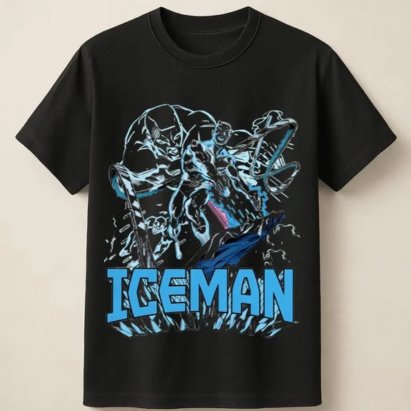 Iceman X-Men Cool Ice Power T-Shirt | eBay