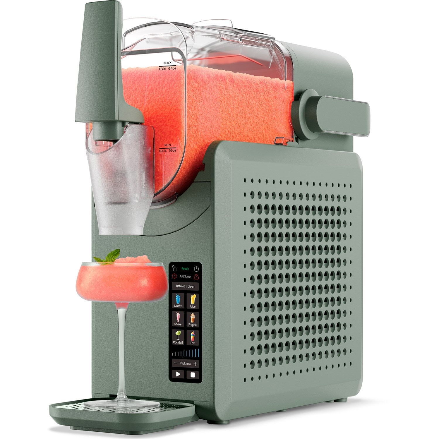 Iceman by Chefman Slush-Ease Slushy Maker with Touchscreen, Green