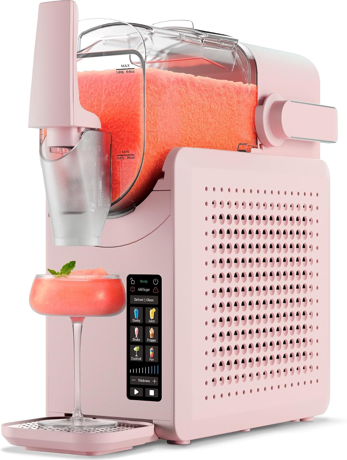 Iceman Slush-Ease Max Slushy Maker with Touch Controls and 5 Functions  Pink, New