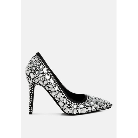 Iceout Diamante Rhinestone Embellishments Pumps