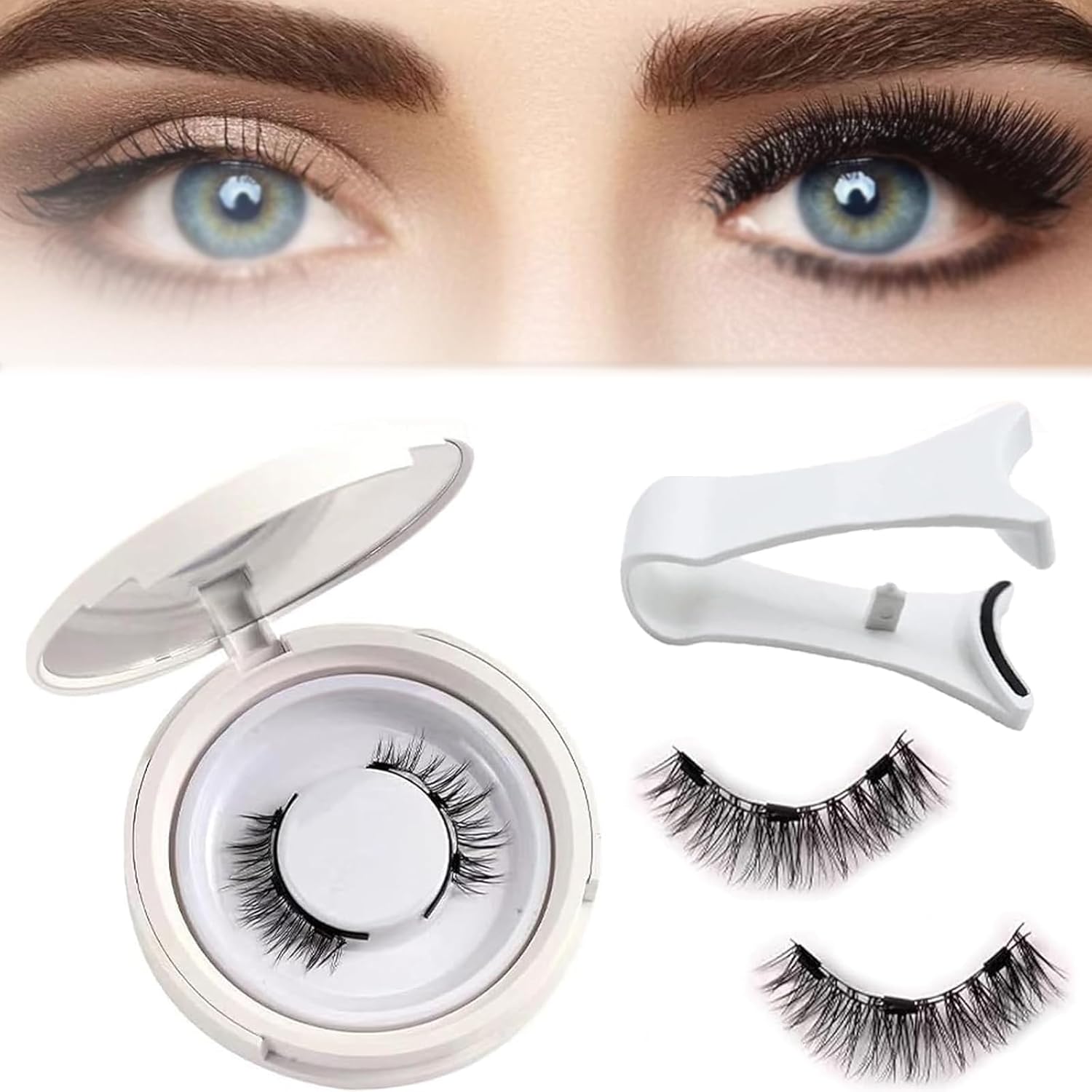 Icerostma Magnetic Eyelashes, Giani Magnetic Lashes Kit, Icerostma Magnetic Lashes with Applicator, Icerostma Reusable Magnetic Eyelashes, Magnetic Eyelashes without Eyeliner or Glue