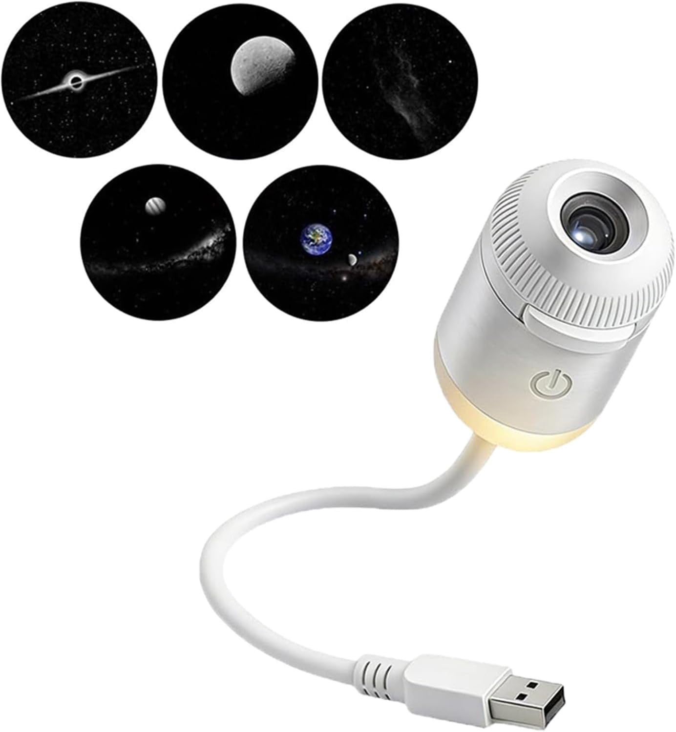 Icettry Night Light, 2-in-1 Galaxy Projector Night Light, Galaxy