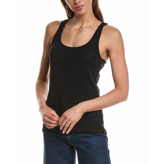 Ichi womens Ihpalmer Rib Box Top, l, Black