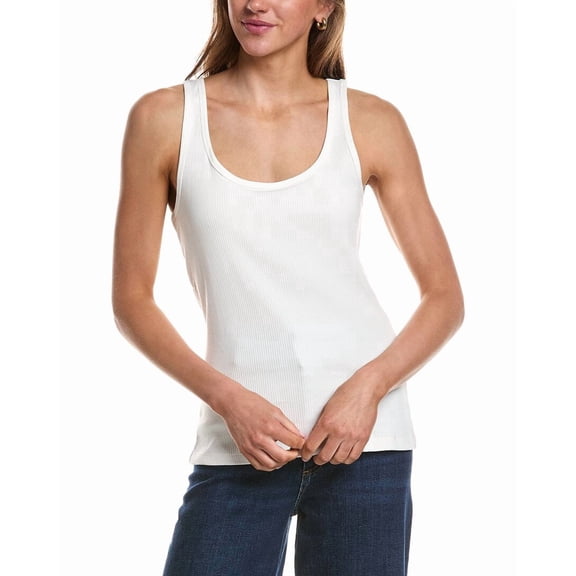 Ichi womens Ihpalmer Rib Box Top, s, White