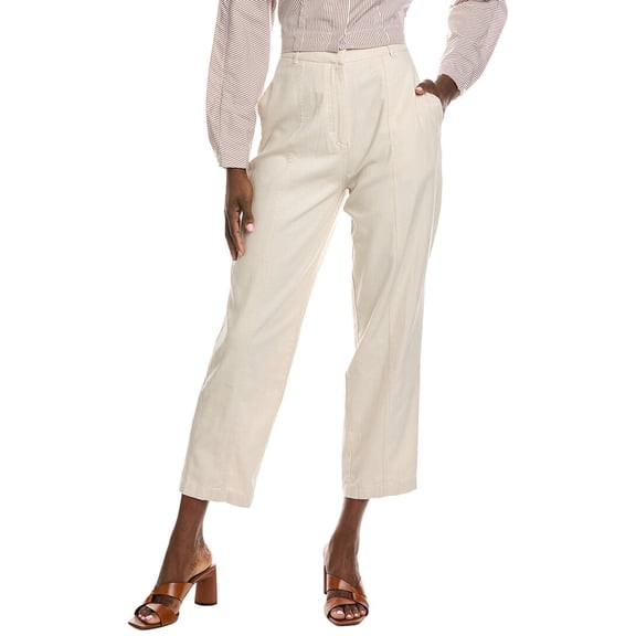 Ichi womens Ihzahra Linen-Blend Pant, 38, White