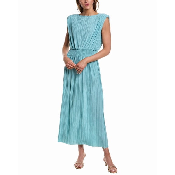 Ichi womens  Yamilet Midi Dress, m, Blue