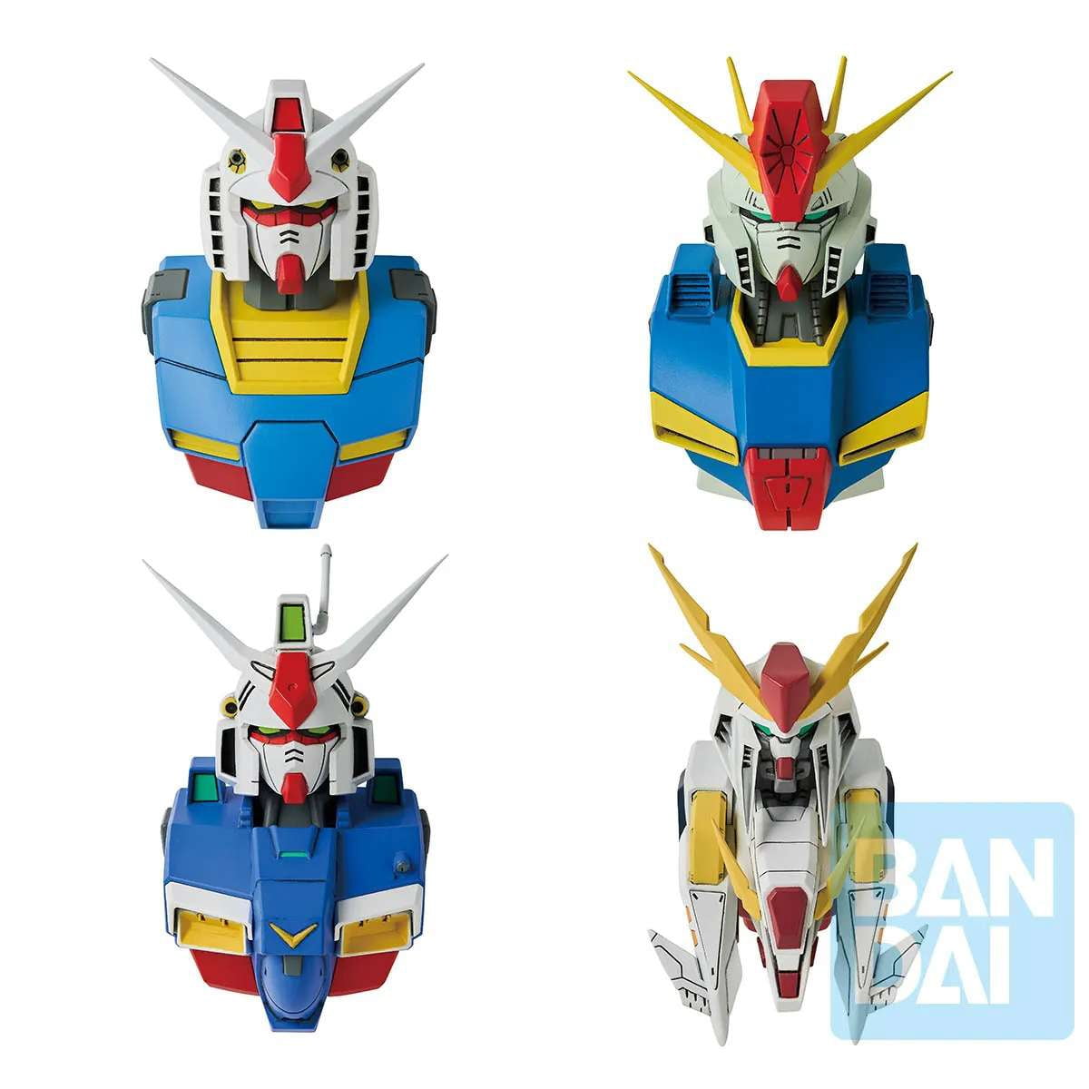 Ichibansho Zakka Gundam MS Head Magnet Box of 4 Figures [Universal Century Saga]