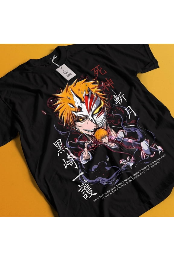 Ichigo Bankai Anime Unisex T-Shirt All Size #7