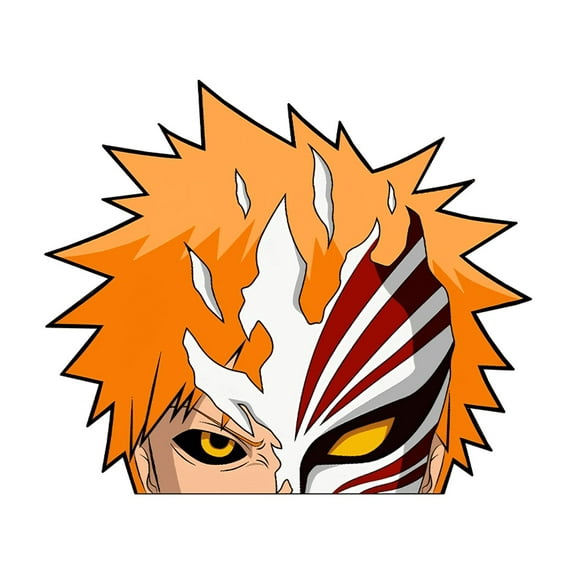 Ichigo Kurosaki Peeker Sticker  Bleach Anime Vinyl Decal  Intense Gaze Edition