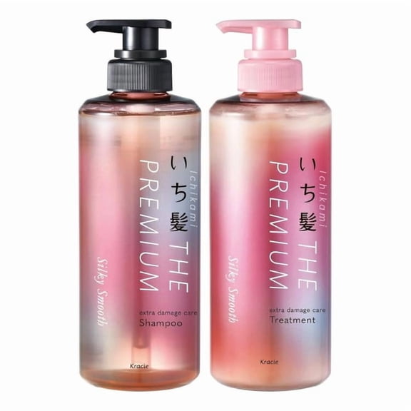 Ichikami The Premium, Silky Smooth Shampoo and Treatment Bottle Set