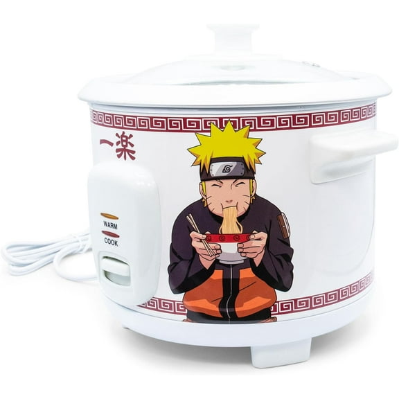 Ichiraku Ramen Automatic Rice Cooker & Warmer Food Steamer for White and Brown Rice Quinoa Anime Manga Gifts and Collectibles Holds 24 Ounces