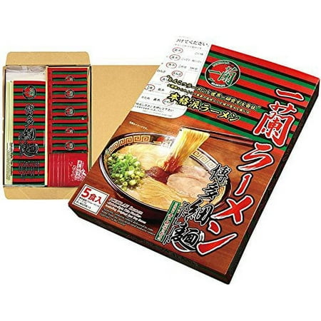 Ichiran Ramen Hakata Thin Noodle (Straight) Ichiran Specially Made with Red Secret Powder 5 meals 2 boxes 10 pieces Ship from Japan