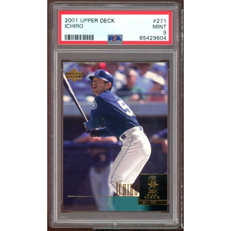Ichiro Rookie Card 2001 Upper Deck #271 PSA 9 - Walmart.com Ichiro Rookie Card 2001 Upper Deck #271 PSA 9 - Walmart.com