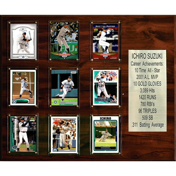 Ichiro Seattle Mariners 15'' x 18'' Plaque