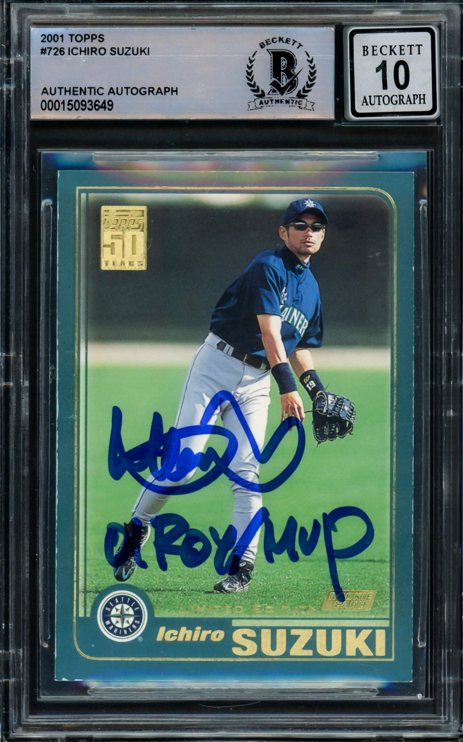 2001 UPPER DECK イチロールーキーカードRC 世界で1枚のみ