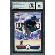 Ichiro Suzuki Autographed 2002 Fleer Ultra Card #205 Seattle Mariners Auto Grade 10 Beckett BAS 189818