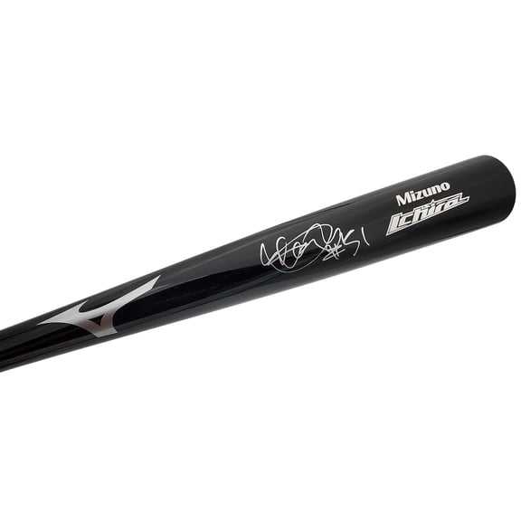 Ichiro Suzuki Autographed Black Mizuno Game Model Bat Seattle Mariners "#51" IS Holo 197023