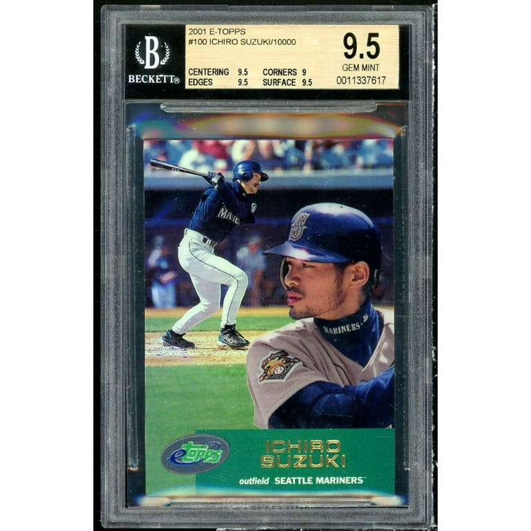 Ichiro Suzuki Rookie Card 2001 E-Topps #100 BGS 9.5 (9.5 9