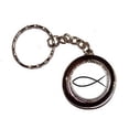 thumbnail image 1 of Ichthus Fish Christian Jesus Key Chain Keychain Ring, 1 of 1