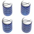 thumbnail image 1 of Ichthus Fish Christian Jesus Tire Rim Wheel Aluminum Valve Stem Caps, Multiple Colors, 1 of 1