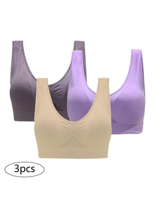 amlbb Sports Bras for Women 3-Pack Women Sports Bra Without Wire Free  Support Yoga Running Vest Underwears on Clearance 