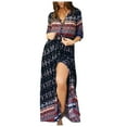 thumbnail image 1 of Ichuanyi Clearance Summer Dresses Women's sexy vacation cardigan dress fashion print button beach dress, 1 of 4