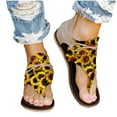 thumbnail image 1 of Ichuanyi Slippers for Women Women Summer Clip-Toe Sunflower Shoes Zipper Comfy Flats Casual Beach Sandals, 1 of 3