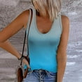 thumbnail image 1 of Ichuanyi Tank Top For Women Sexy O Neck Sleeveless Vest Summer Trendy Slim Skinny Pullover Tunic Tees, 1 of 6