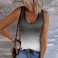 thumbnail image 1 of Ichuanyi Tank Top For Women Sexy O Neck Sleeveless Vest Summer Trendy Slim Skinny Pullover Tunic Tees, 1 of 6