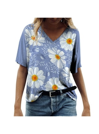 Youngnet,1 Cent Items,Cheap Flowy Shirts Women,5 Dollar,Women tee Tops,80 s  Outfits for Women,All dealssummer Tops with Short Sleeves,Basic Casual