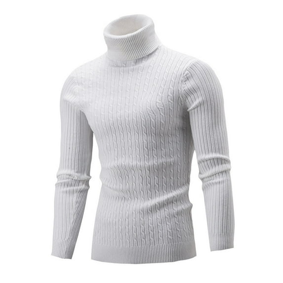 Ichuanyi Winter Autumn Men's Winter Casual Long Sleeve Solid Color Pullover Sweaters Tops