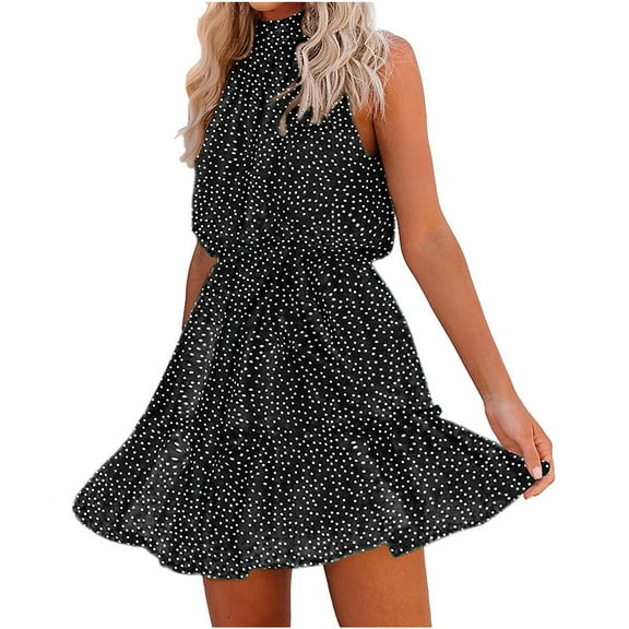Ichuanyi Woman Dress Fashion Women Floral Printed Halter Strapless Ruffle Bandage Casual Dress
