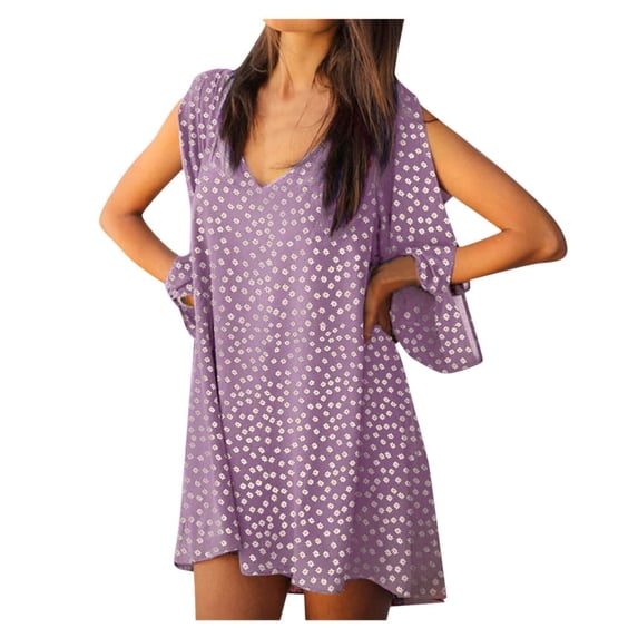 Ichuanyi Woman Dress, Summer Fashion Women off shoulder Summer Beach Casual Evening Party Short Mini Dress