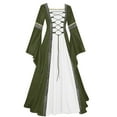 thumbnail image 1 of Ichuanyi Woman Dress Women's Vintage Celtic Medieval Floor Length Renaissance Gothic Cosplay Dress, 1 of 3